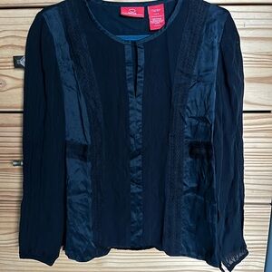 Oscar de la Renta Black Blouse